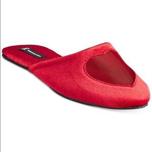 INC International Concepts Mesh-Heart Slippers